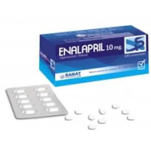 ENALAPRIL 10 MG CAJA X 100 COMPRIMIDOS - Ecofarma